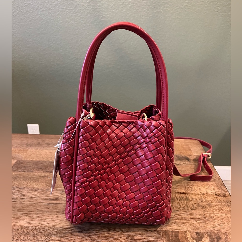 Anthropologie braided crossbody bag. The Hollace Tote: Woven Mini Edition